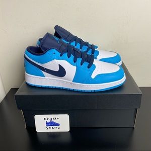nike air jordan 1 low gs unc